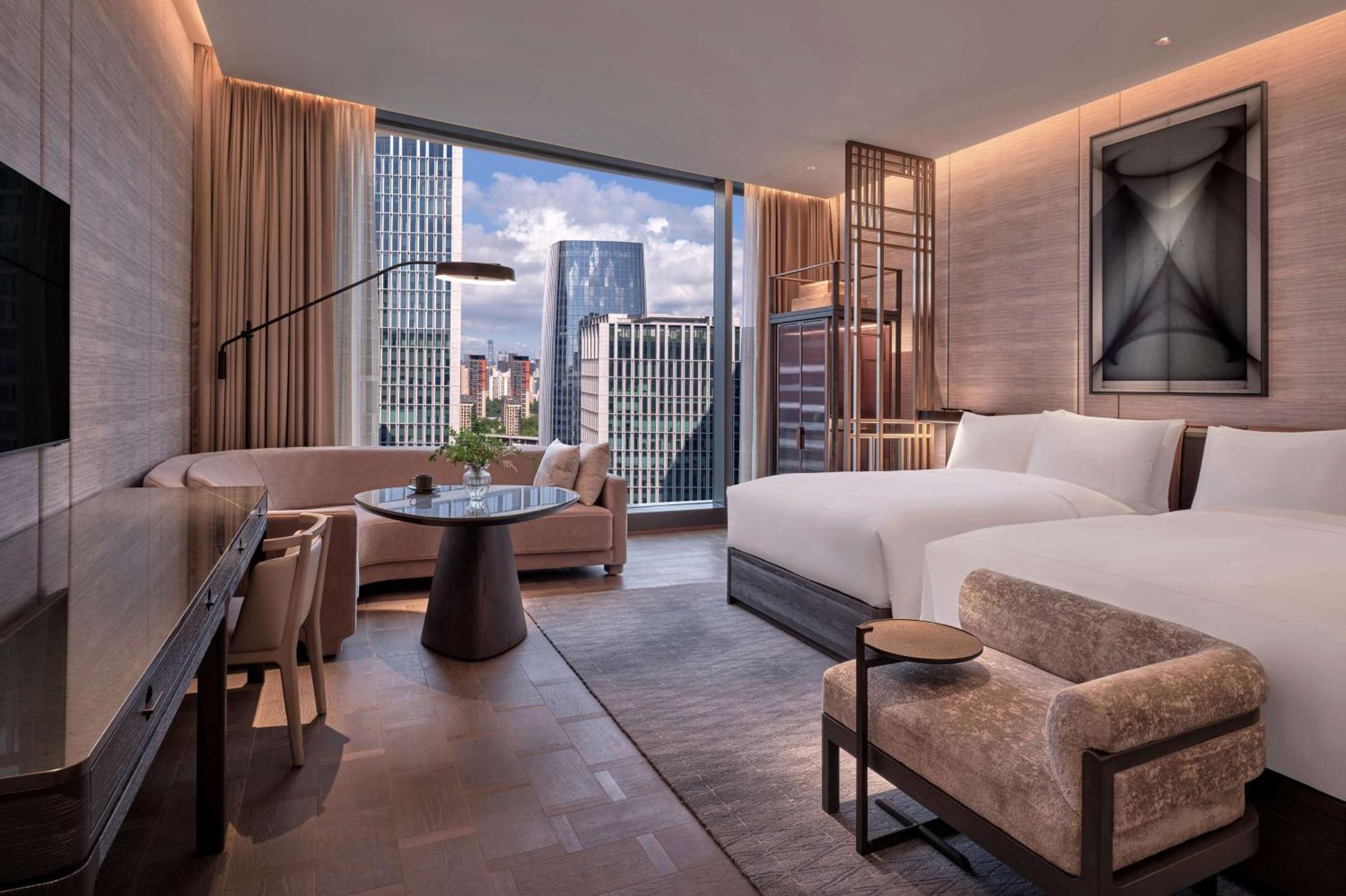 Conrad Shenzhen, The First Art Museum Hotel In Greater Bay Area With The Stunning Bay And Sunset View In The Hotel Terrace Exterior photo